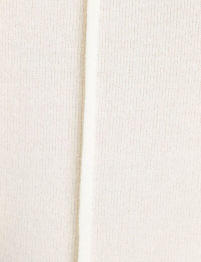 Pull &agrave; capuche ecru femme
