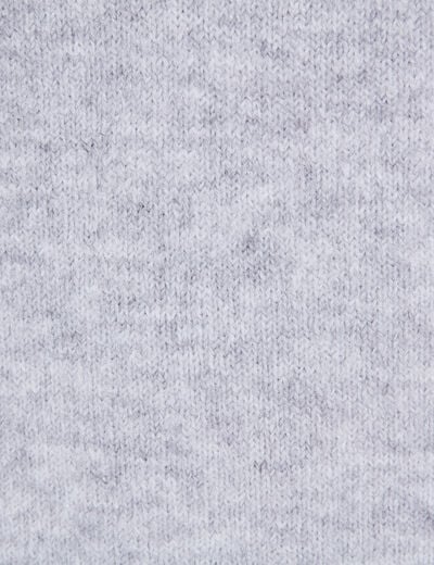 Robe pull droite gris clair femme