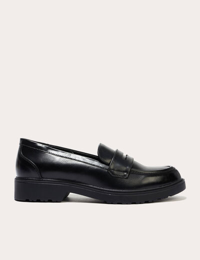 Mocassins noir femme