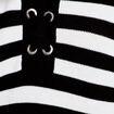 Pull sans manches col chemise noir femme