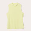 Débardeur col montant jaune fluo femme