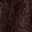 Blouse dentelle manches longues marron fonc&eacute; femme