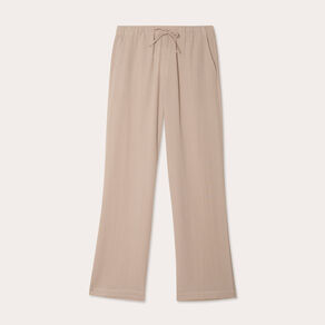 pantalon large fluide beige femme Pantalon large fluide beige femme