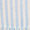 Chemise manches longues contenant du lin bleu femme