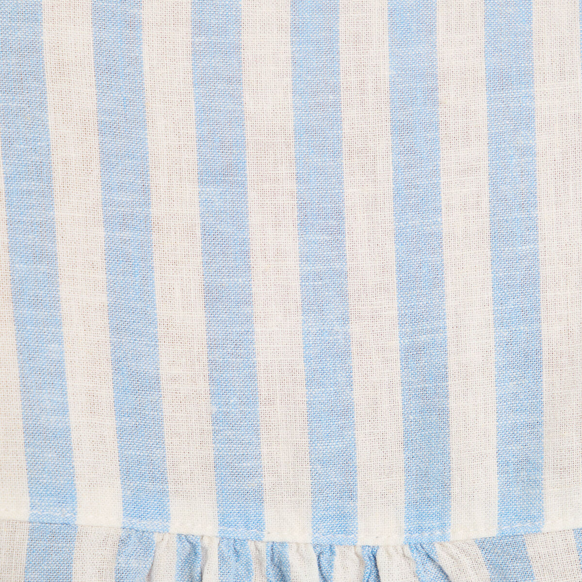 Chemise manches longues contenant du lin bleu femme