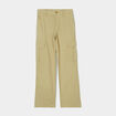 Pantalon droit cargo vert olive femme