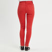 Jeans slim 5 poches rouge femme
