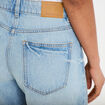 Bermuda regular 5 poches en jean denim bleach femme