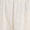 Pantalon large brod&eacute; beige femme