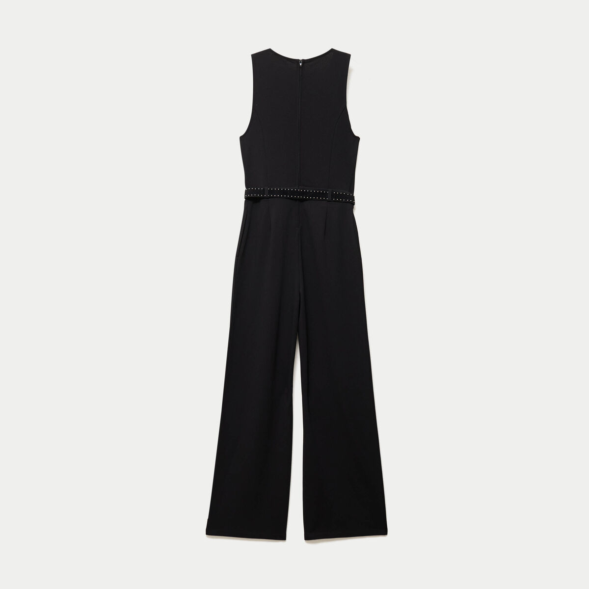 Combinaison ajust&eacute;e sans manches noir femme