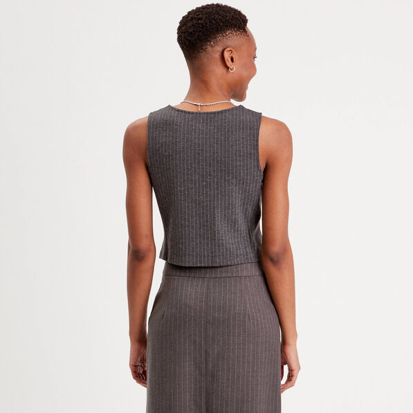 veston sans manches gris femme Veston sans manches gris femme