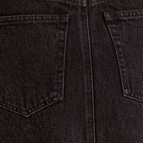jupe midi droite en jean noir femme Jupe midi droite en jean noir femme
