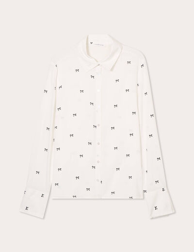 Chemise manches longues multicolore femme