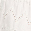 Jupe courte broderie anglaise blanc femme