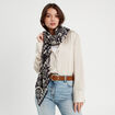 Foulard carré noir femme