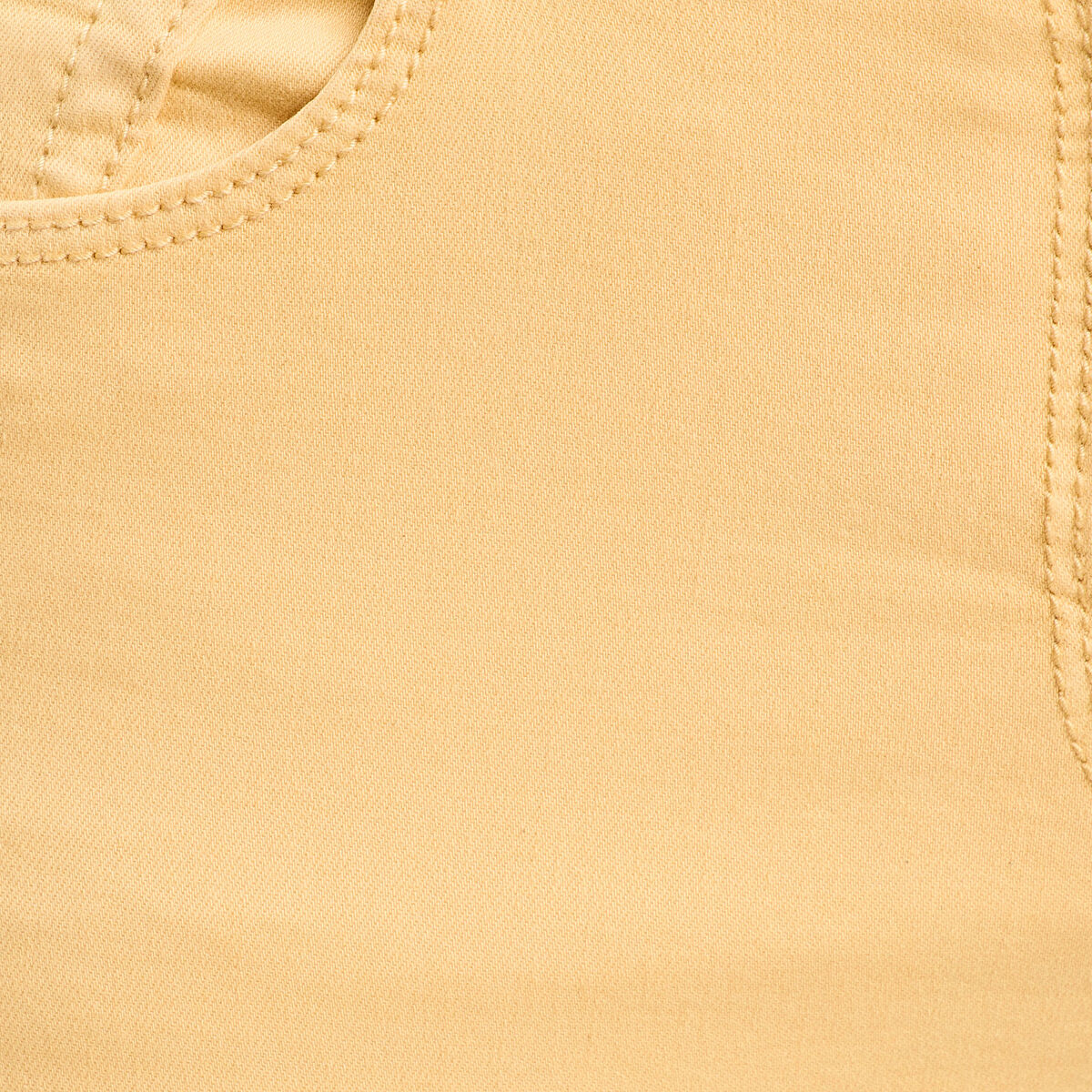 Jeans slim 5 poches jaune clair femme