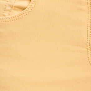 Jeans slim 5 poches jaune clair femme