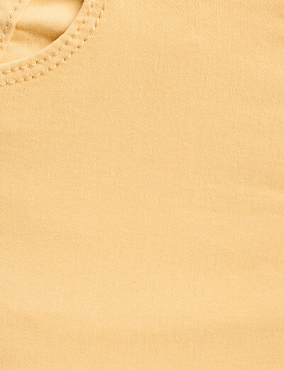 Jeans slim 5 poches jaune clair femme