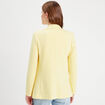Veste blazer cintrée jaune clair femme