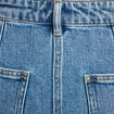 Jupe midi trapèze en jean denim double stone femme