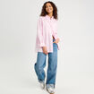 Chemise manches longues rose femme