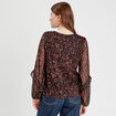 Blouse manches longues noir femme