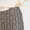 Jupe-short droite blanc femme
