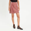 Jupe trapèze en velours vieux rose femme