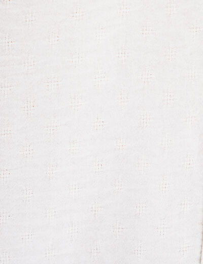 Chemise manches 3/4 ivoire femme