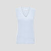 pull sans manches bleu gris femme