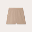 Short ajusté beige femme