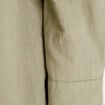 Chemise manches 3/4 contenant du lin vert kaki femme