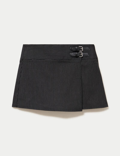 Jupe-short courte noir femme