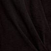 Robe droite 3/4 sans manches col v noir femme