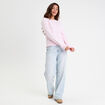 Pull col bateau rose clair femme