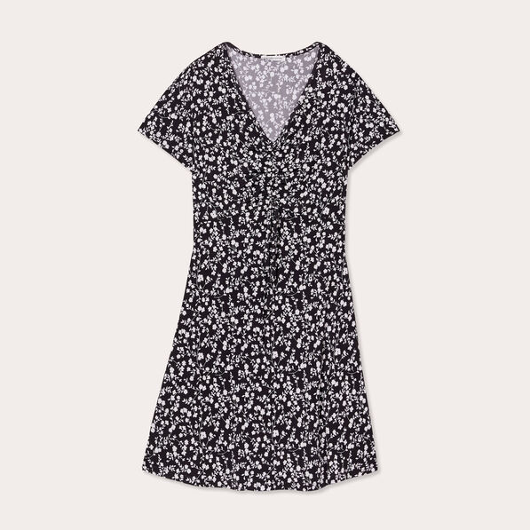 robe evasee a coulisse noir femme Robe évasée à coulisse noir femme