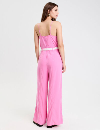 Combinaison rose femme
