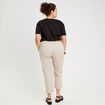 Pantalon chino slim 7/8ème blanc femme