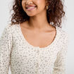T-shirt manches longues sable femme