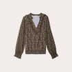 Blouse manches longues noir femme