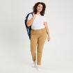 Jeans slim 5 poches camel femme
