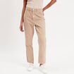 Jeans mom taille haute sable femme