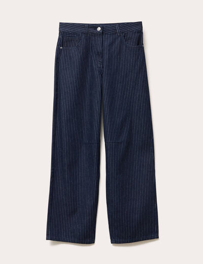 Jeans barrel denim brut femme