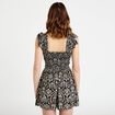 Combishort coupe large noir femme