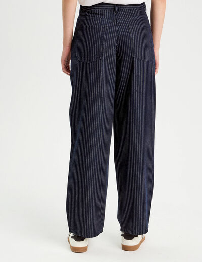 Jeans barrel denim brut femme