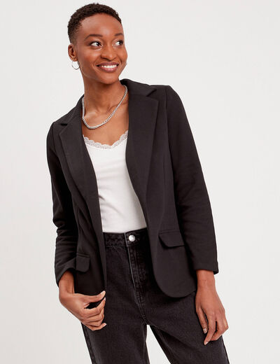 Veste blazer cintrée noir femme