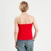 Bustier sans manches rouge femme
