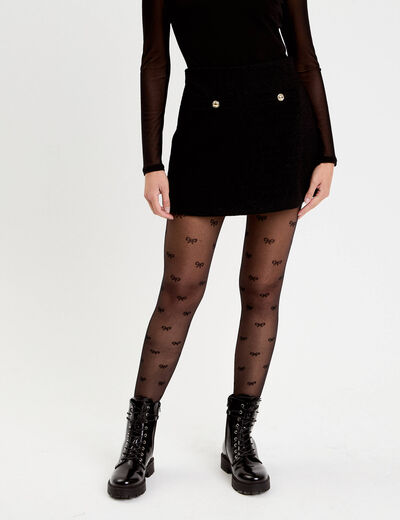 Jupe-short courte noir femme