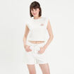 T-shirt manches courtes ecru femme