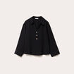 Blouse manches longues noir femme